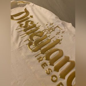 NEW Ivory/Gold Disneyland Jersey XS